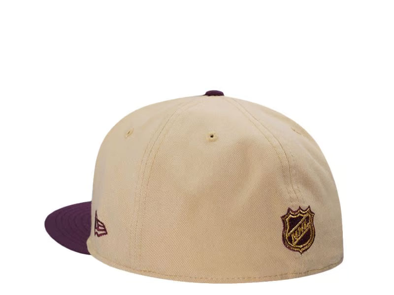 【海外買付品】59FIFTY Anaheim Ducks 10th Anniversary Vegas Plum Two Tone