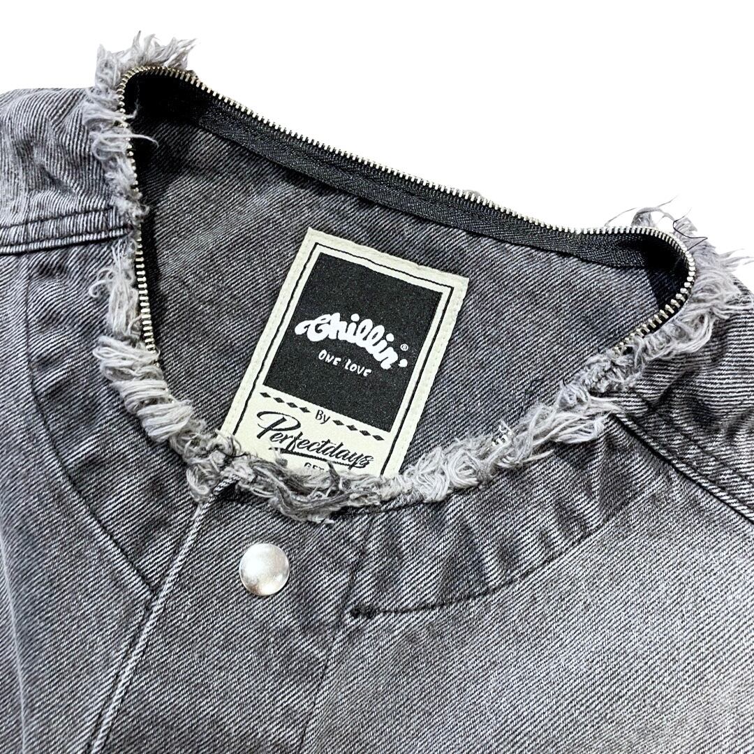 CHILLIN' -Break Denim Jacket-