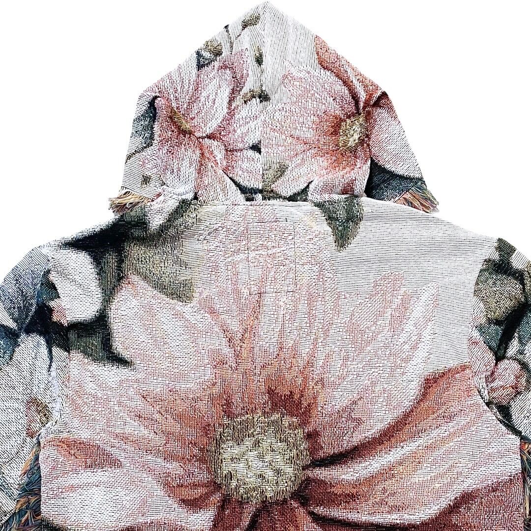 CHILLIN' -FLOWER TAPESTRY HOODIE-