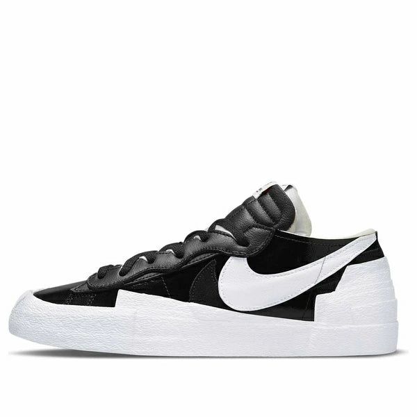 sacai × Nike Blazer Low "Black Patent Leather"/DM6443-001