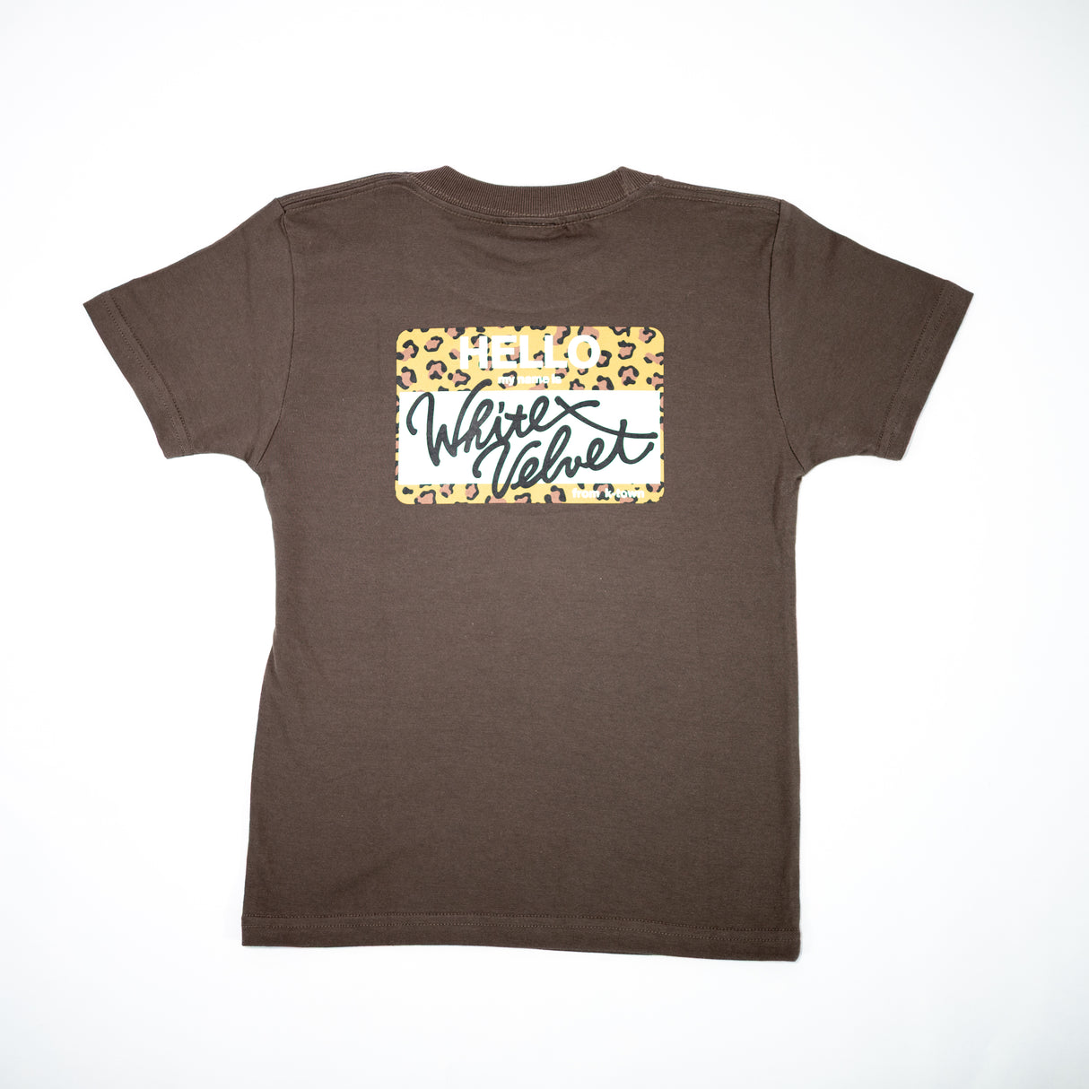 WHITE VELVET "My Name Is Leopard" Kids Tee/ホワイト ベルベット "マイネームイズ レオパード" キッズTシャツ