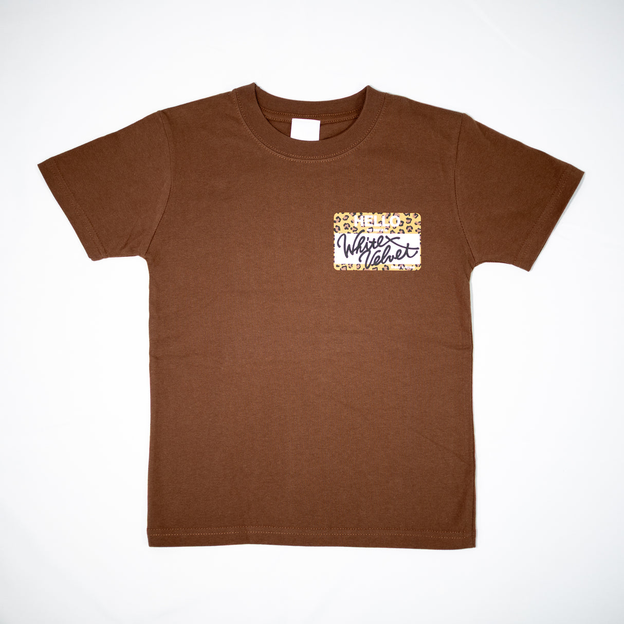 WHITE VELVET "My Name Is Leopard" Kids Tee/ホワイト ベルベット "マイネームイズ レオパード" キッズTシャツ
