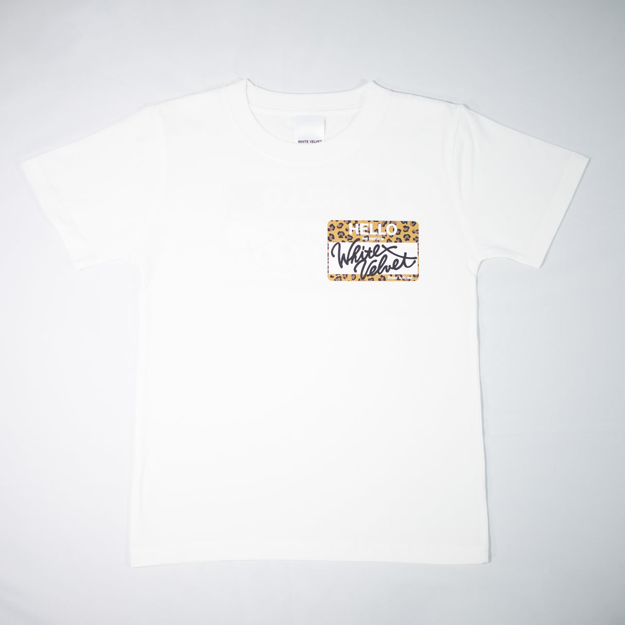 WHITE VELVET "My Name Is Leopard" Kids Tee/ホワイト ベルベット "マイネームイズ レオパード" キッズTシャツ