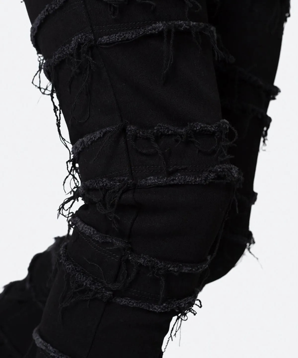 mnml(ミニマル)X597 Paneled Skinny Stacked Denim