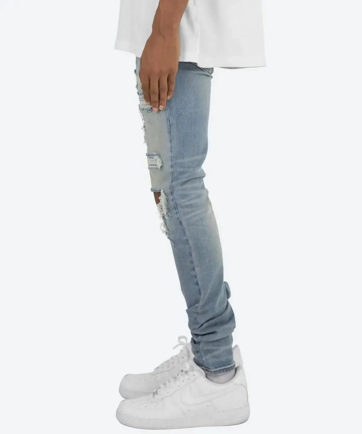 mnml(ミニマル)X201 Rhinestone Skinny Denim