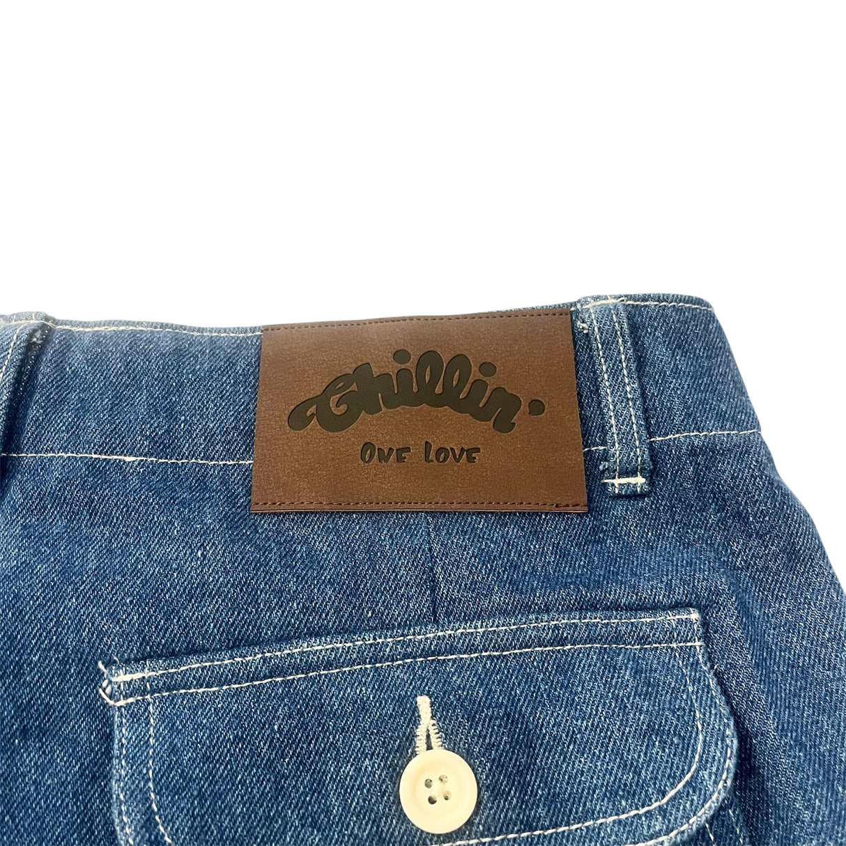 CHILLIN' -Denim Cargo Shorts-