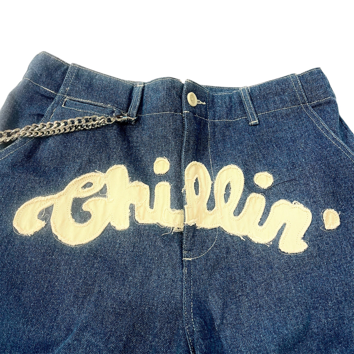 CHILLIN' -Denim Cargo Shorts-