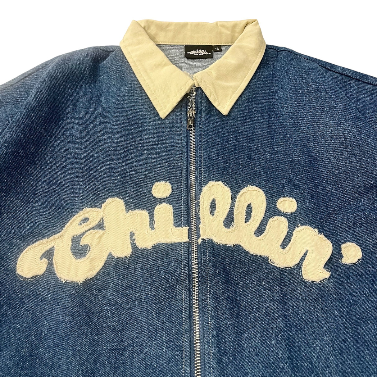 CHILLIN' -Denim Open Zip Shirts-