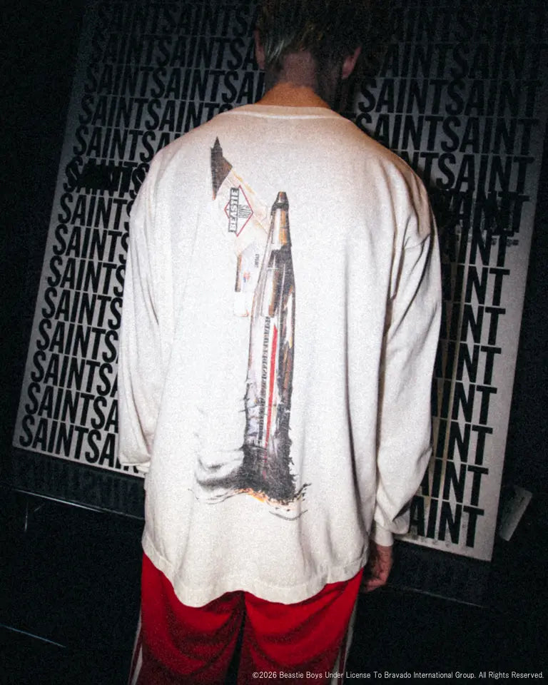 ©SAINT M×××××× SM-MK8-0000-C24 / BTB_LS T-SHIRT / BEASTIEBOYS / WHT / Tシャツ