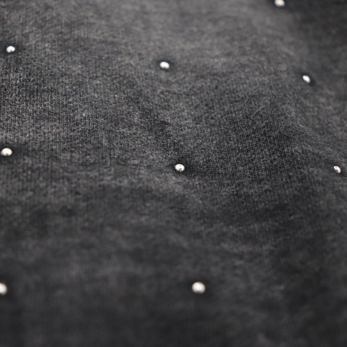 CHILLIN'. Studs Pigment Zip Hoodie- Black