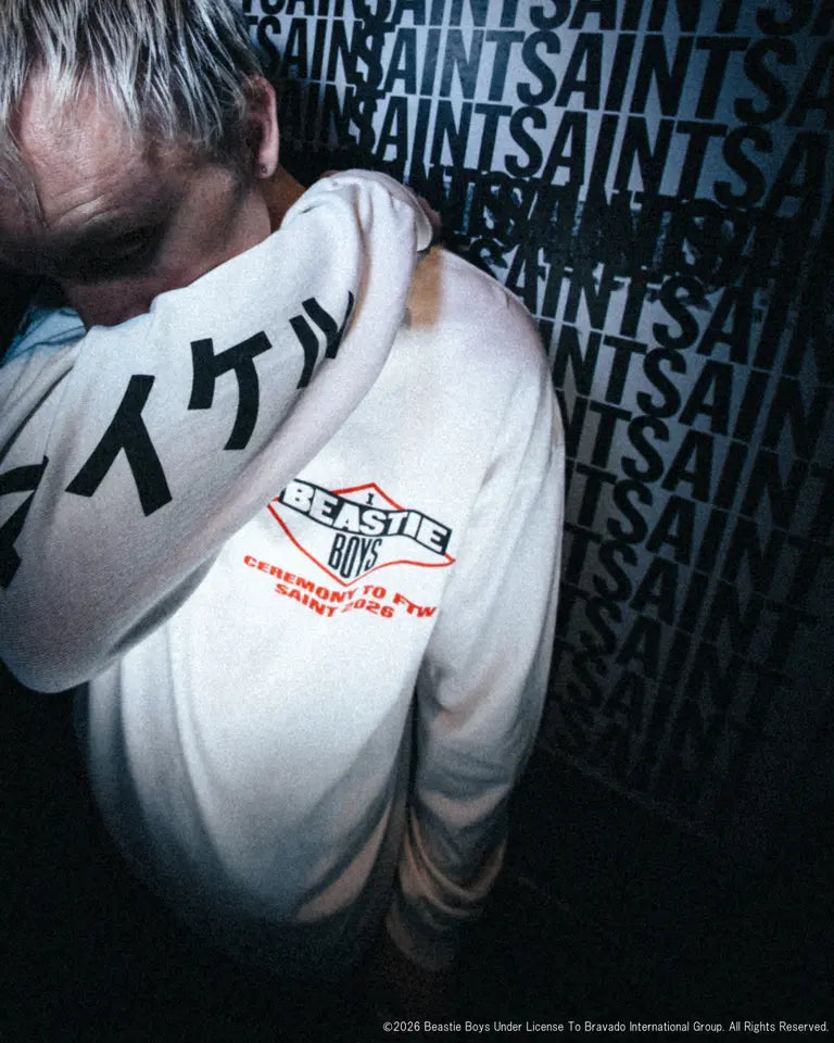 ©SAINT M×××××× SM-MK8-0000-C24 / BTB_LS T-SHIRT / BEASTIEBOYS / WHT / Tシャツ