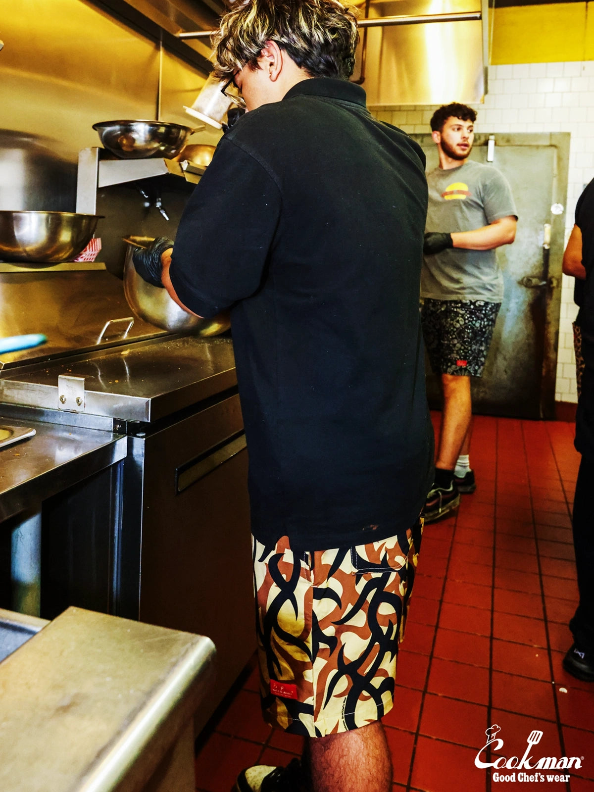 シェフパンツ Chef Pants Short Light Tribal Camo Beige