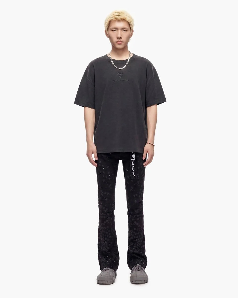 VALABASAS CANITE STACKED JET BLACK JEANS VLBS-VJ3-1121