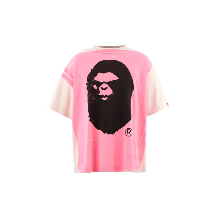 ©SAINT M×××××× SM-HR1-0000-C33 / BAPE_SS TEE / HANDPRINT / Tシャツ