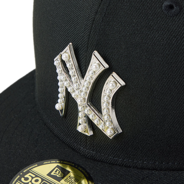 59FIFTY MLB パール バッジ Pearl Badge ニューヨーク・ヤンキース ブラック【14745148】