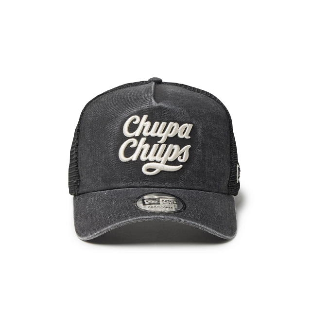 9FORTY A-Frame トラッカー Chupa Chups チュッパチャプス イタリアンウォッシュ ブラック【14863789】