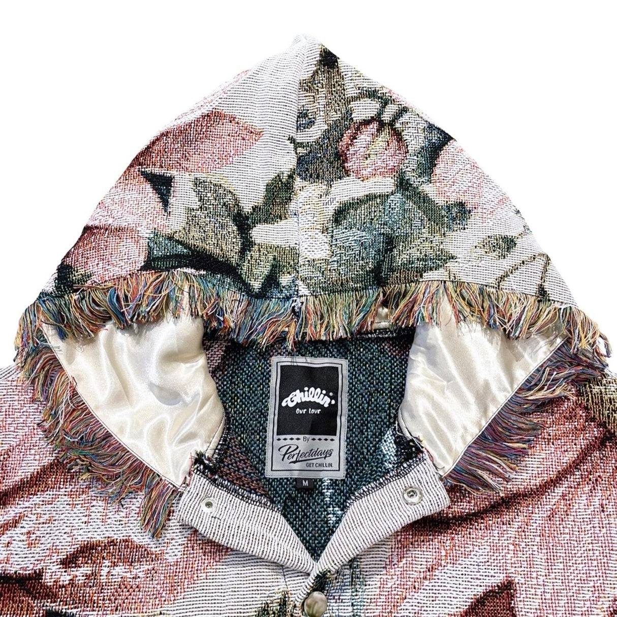 CHILLIN' -FLOWER TAPESTRY HOODIE-