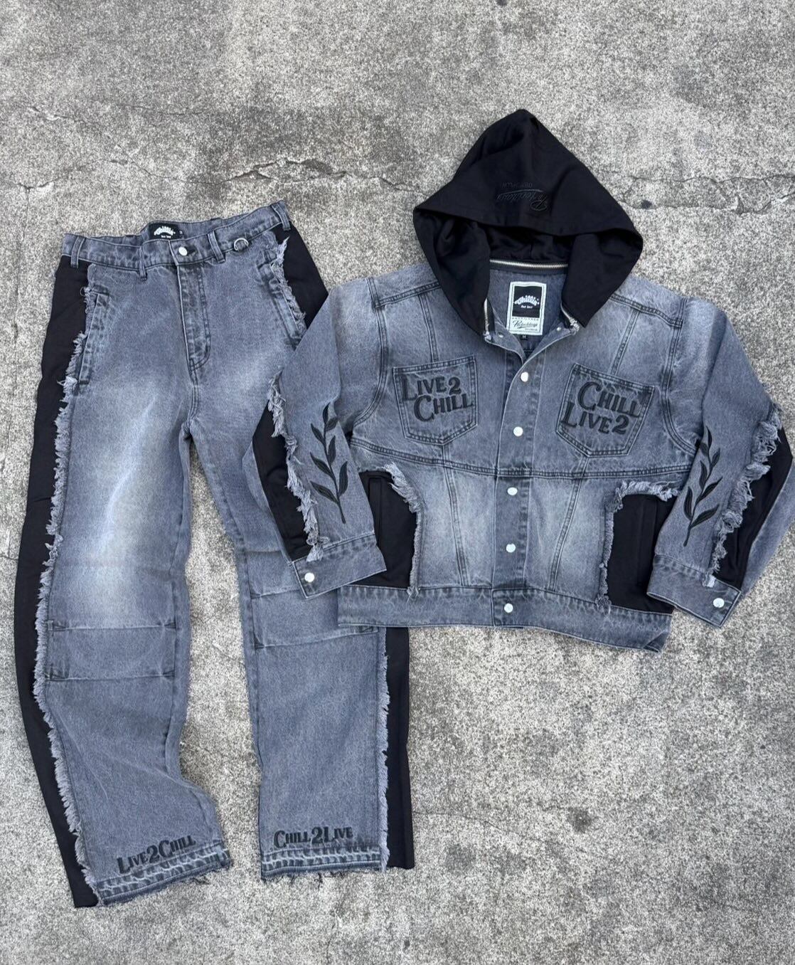 CHILLIN' -Break Denim Jacket-
