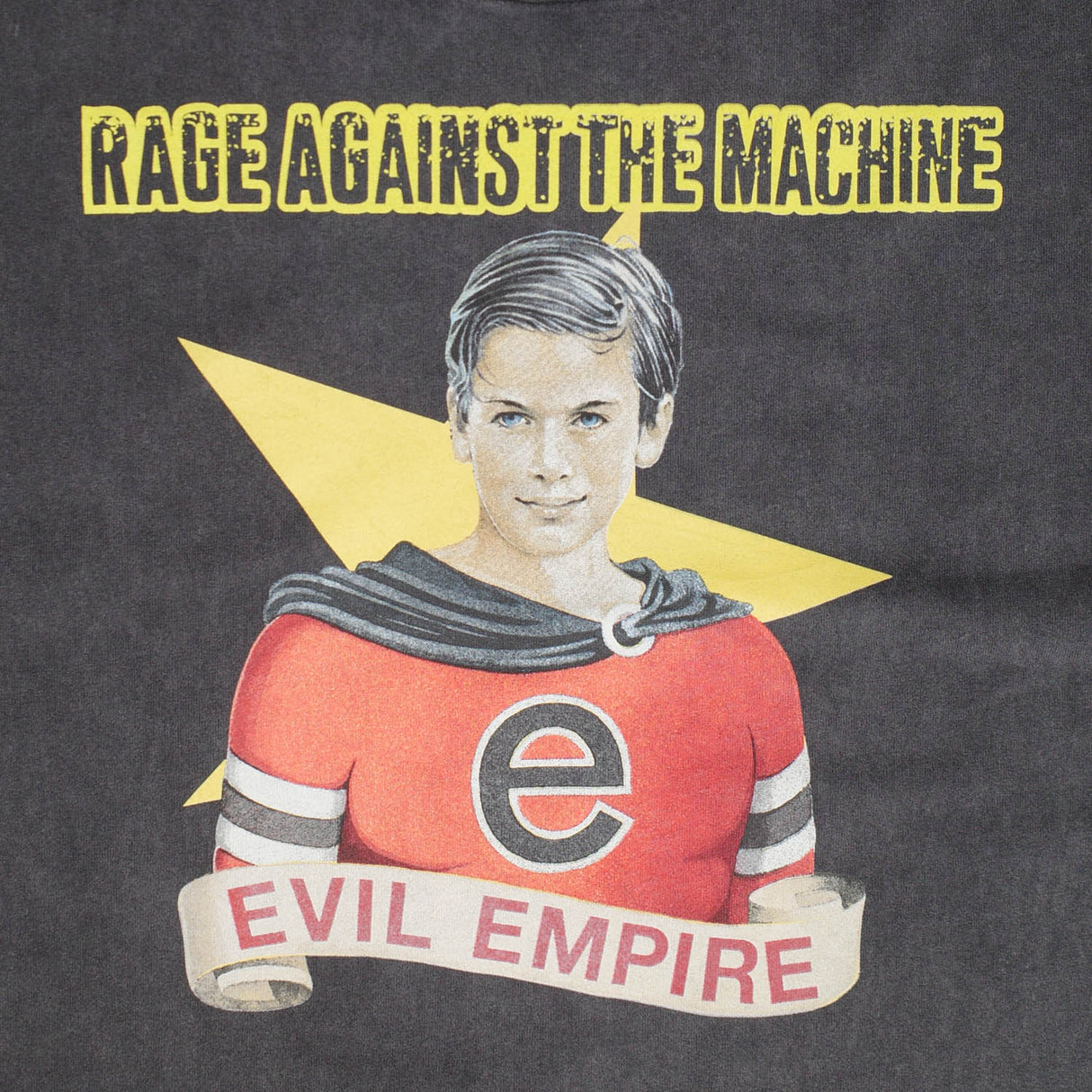 Giant Vintage RAGE AGAINST THE MACHINE EVIL EMPIRE SCREEN PRINT OVERSIZED BOX SILHOUETTE T-SHIRTS