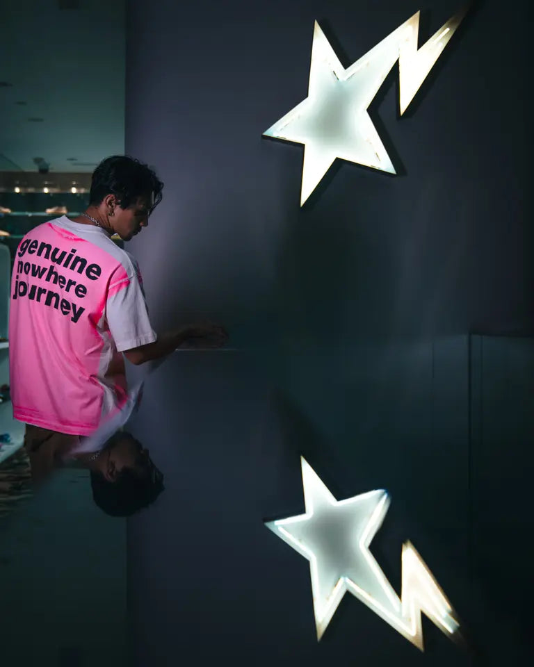 ©SAINT M×××××× SM-HR1-0000-C33 / BAPE_SS TEE / HANDPRINT / Tシャツ