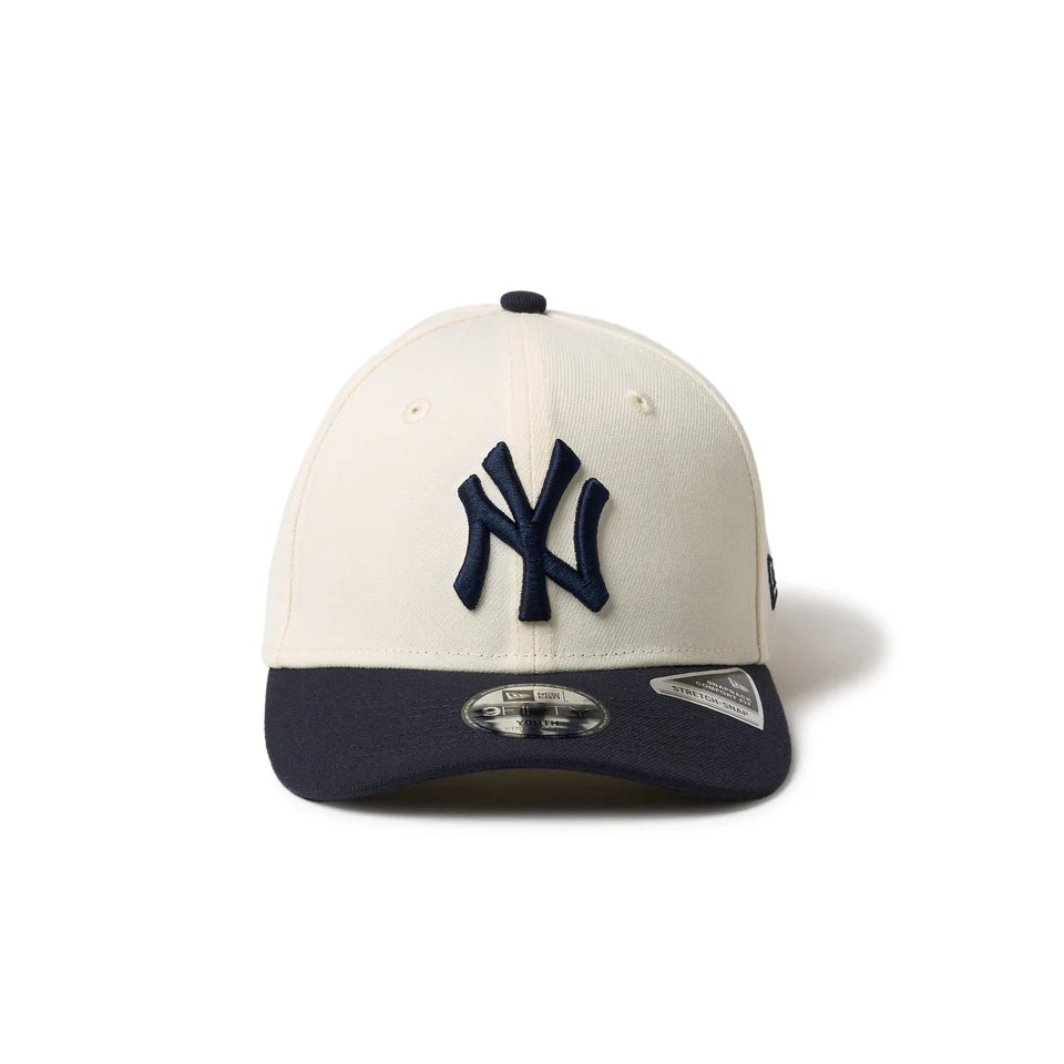 キッズ Youth 9FIFTY ストレッチスナップ ニューヨーク・ヤンキース クロームホワイト/ネイビー【14671546】
