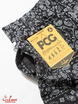 シェフパンツ Chef Pants Short Light Paisley Black
