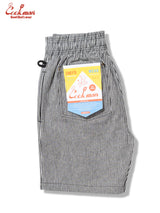 シェフパンツ Chef Pants Short Front Pocket Hickory Black