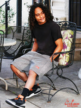 シェフパンツ Chef Pants Short Front Pocket Hickory Black