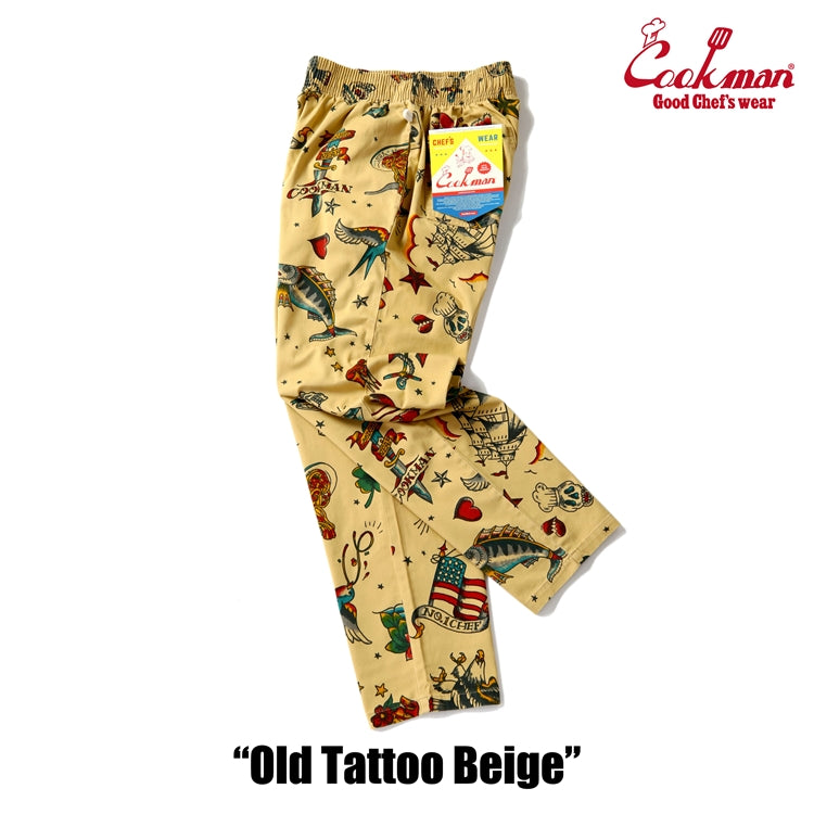 Chef Pants Old Tattoo Beige