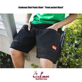 シェフパンツ Chef Pants Short Front pocket Black