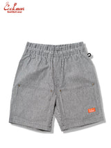 シェフパンツ Chef Pants Short Front Pocket Hickory Black