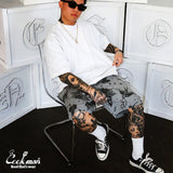 シェフパンツ Chef Pants Short Old Tattoo Gray
