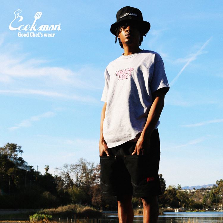 シェフパンツ Chef Pants Short Front pocket Black