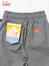 シェフパンツ Chef Pants Short Front Pocket Hickory Black