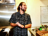 ワークシャツ Work Shirts Short Sleeve Light Paisley Black