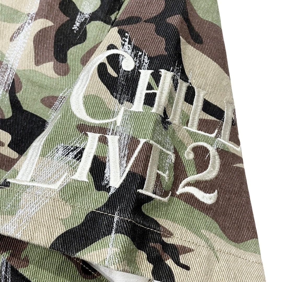CHILLIN' -Camo Open Zip Shirts-　　　