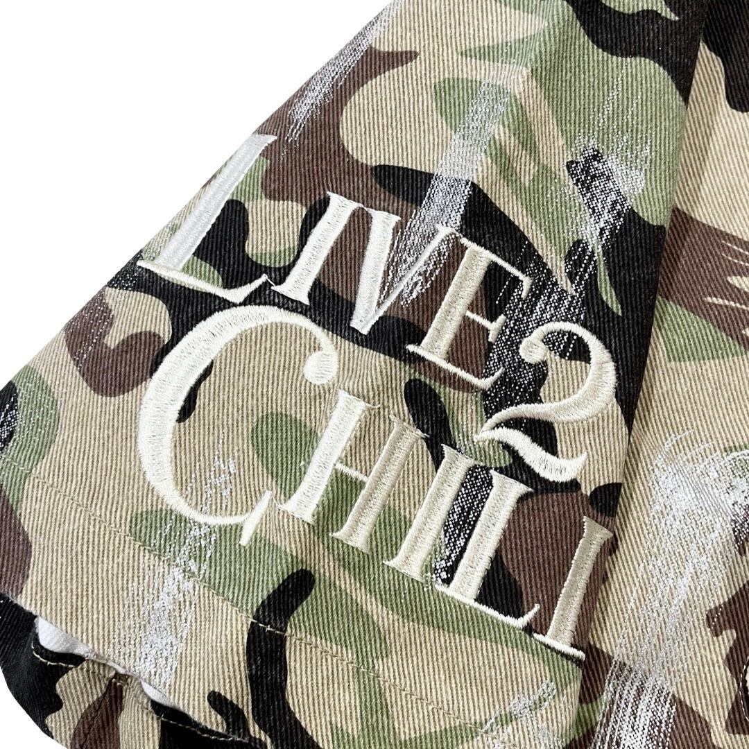 CHILLIN' -Camo Open Zip Shirts-　　　
