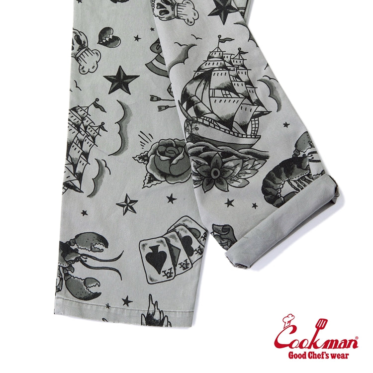 Chef Pants Old Tattoo Gray