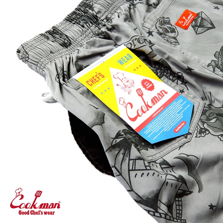 Chef Pants Old Tattoo Gray