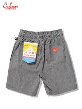 シェフパンツ Chef Pants Short Front Pocket Hickory Black