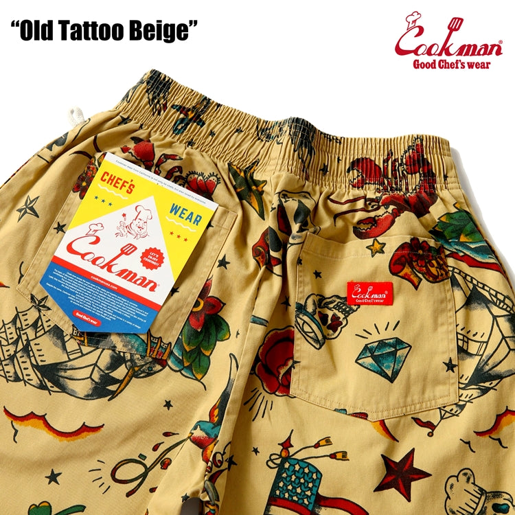 Chef Pants Old Tattoo Beige