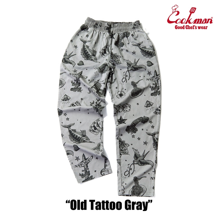 Chef Pants Old Tattoo Gray