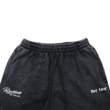 CHILLIN'  Studs Pigment Sweatpants- Black