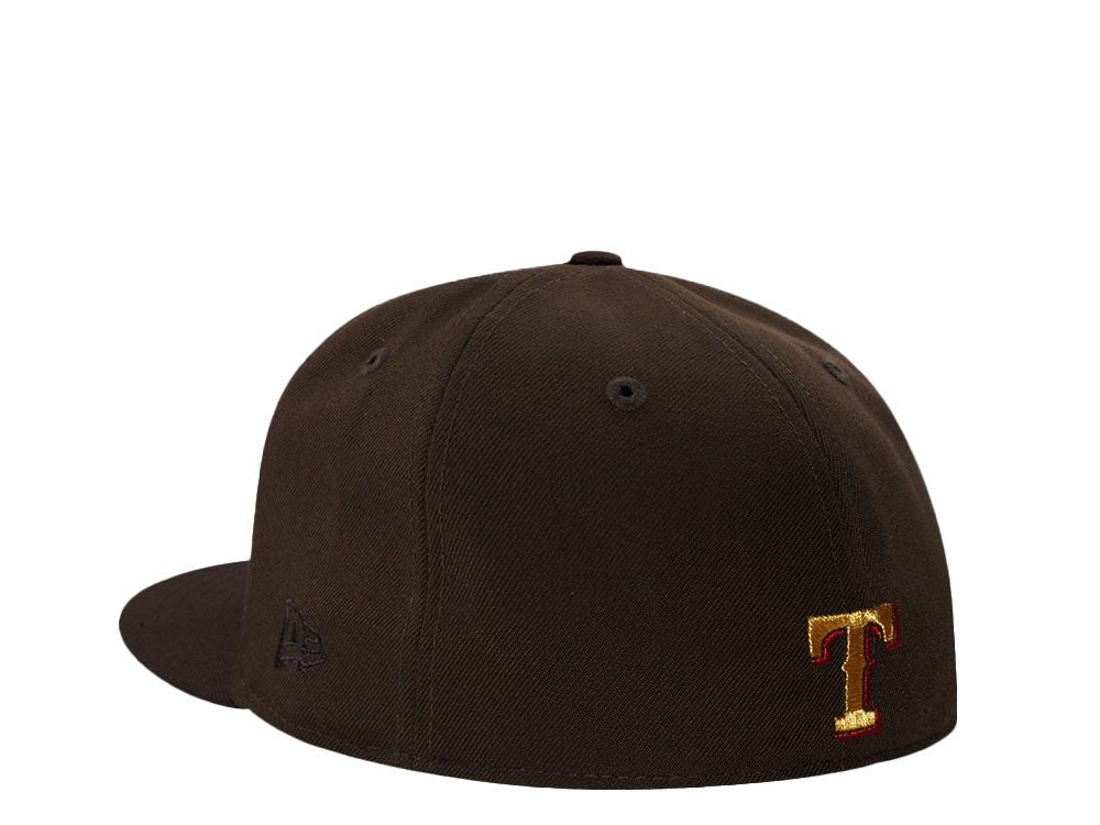 【海外買付品】NEW ERA 59FIFTY TEXAS RANGERS 40TH ANNIVERSARY WALNUT TWO TONE