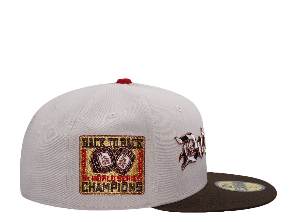 【海外買付品】NEW ERA 59FIFTY LOS ANGELES DODGERS WORLD SERIES 2025 STONE TWO TONE