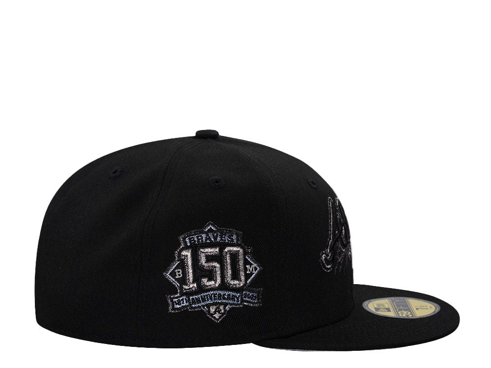 【海外買付品】NEW ERA 59FIFTY ATLANTA BRAVES 150TH ANNIVERSARY BLACK
