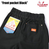 シェフパンツ Chef Pants Short Front pocket Black