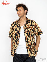 ワークシャツ Work Shirts Short Sleeve Light Tribal Camo Beige