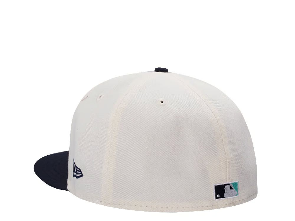 【海外買付品】NEW ERA 59FIFTY SEATTLE MARINERS 40TH ANNIVERSARY MERMAID CHROME TWO TONE
