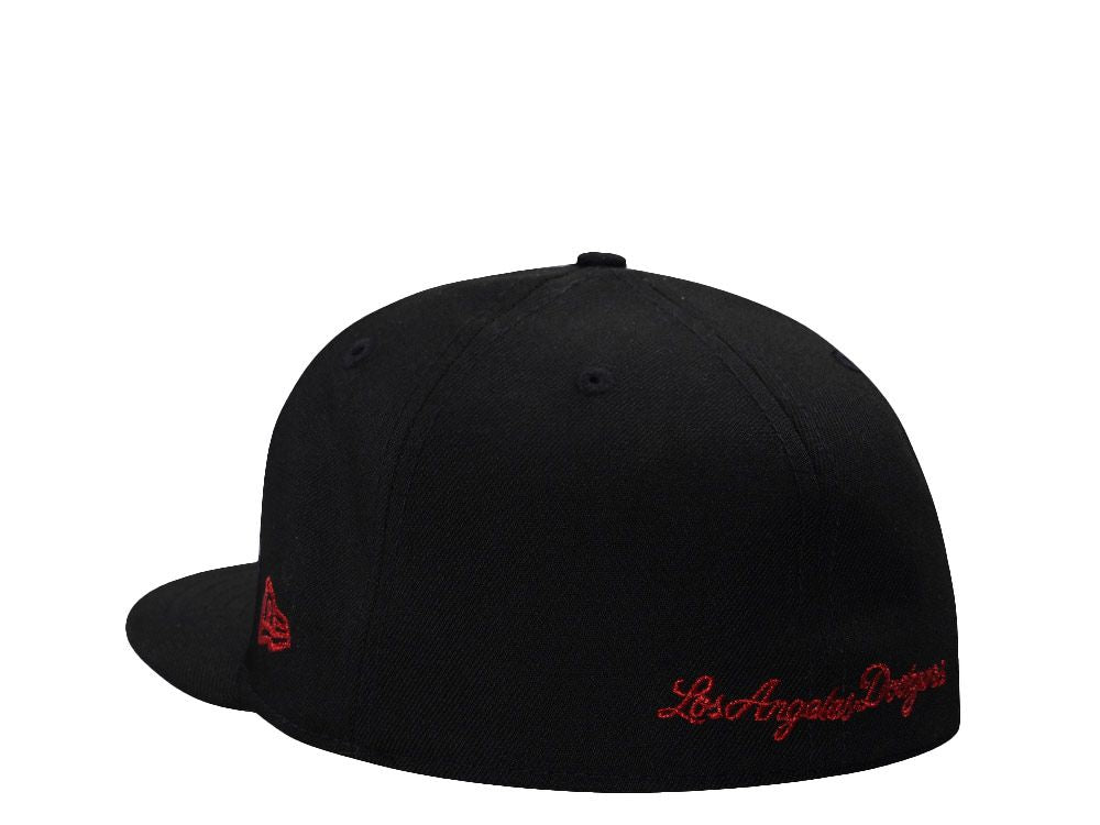 【海外買付品】NEW ERA 59FIFTY LOS ANGELES DODGERS SKULL METALLIC BLACK